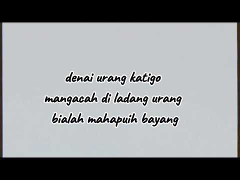 Denai urang katigo | Nabilla Yuza (lirik lagu)