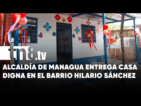Familia del barrio Hilario Sánchez, Managua recibe las llaves de su casa digna - Nicaragua