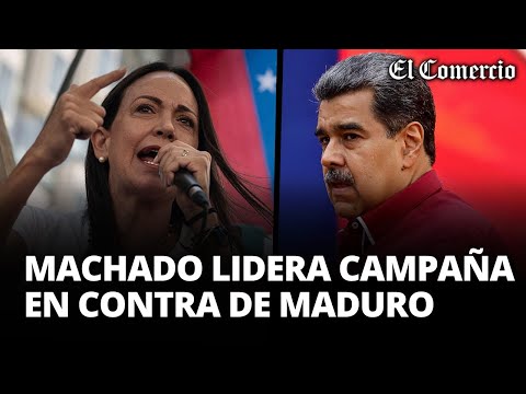 ELECCIONES VENEZUELA 2024: María Corina Machado lídera campaña de Edmundo Gonzáles contra MADURO
