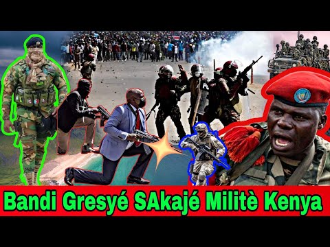 *1 juillet 2024 Bandi  Gresyé Sakajé Militè Kenya Gang Yo Souké Minis Garry Operasyon Dechouké Gang*