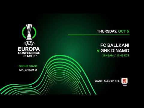 Watch the Europa Conference League matches | Match Day 2 | Thurs. Oct.5 | on SMax, SMax+ and the App