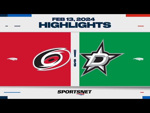 NHL Highlights | Hurricanes vs. Stars - February 13, 2024