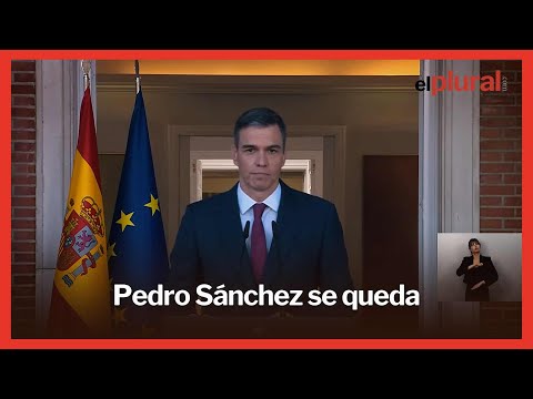 Pedro Sánchez anuncia que no dimite: Es un punto y a parte