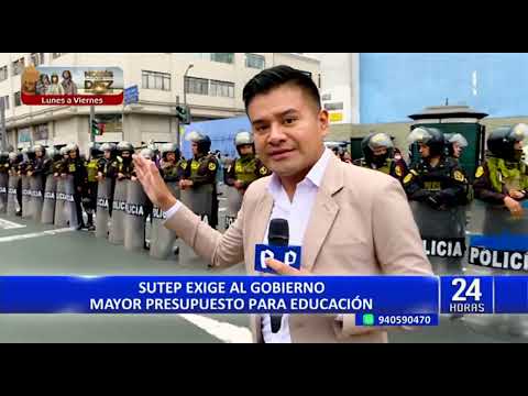Docentes del Sutep exigen al Gobierno de Castillo mayor presupuesto para Educación