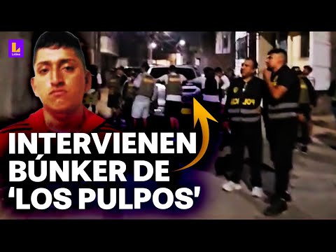 Intervienen a 4 personas y encuentran explosivos en búnker de 'Los Pulpos' en Trujillo