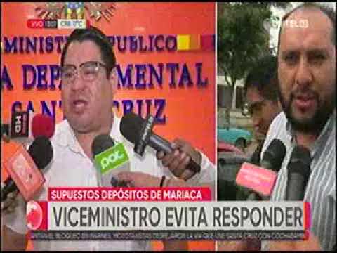 21032023   ROBERTO RIOS   VICEMINISTRO EVITA RESPONDER SOBRE INVESTIGACION A ROGER MARIACA   UNITEL