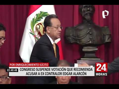 Subcomisión de Acusaciones suspende sesión contra Edgar Alarcón hasta el 8 de febrero