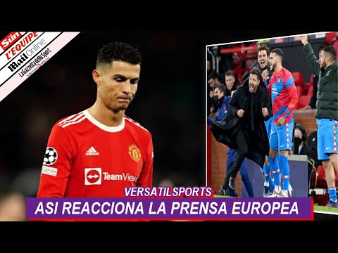 ASI REACCIONA PRENSA EUROPEA a CRISTIANO RONALDO MANCHESTER UNITED vs ATLETICO de MADRID