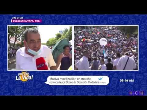 Bloque de Oposición Ciudadana BOC, realiza Marcha Cívica por la Defensa de Honduras