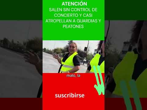 GENTE SALE SIN CONTROL DE CONCIERTO, POR SUERTE NO ATROPELLARON ANADIE