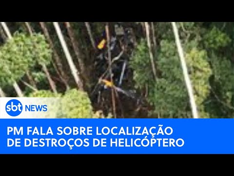 Helicóptero desaparecido: PM fala sobre buscas e destroços encontrados