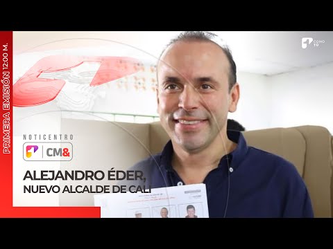 El empresario Alejandro Éder llega a la Alcaldía de Cali | Canal 1