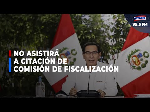 Richard Swing I Presidente Martín Vizcarra no asistirá a citación de Comisión de Fiscalización
