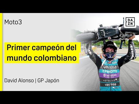 David Alonso, campeón del mundo de Moto3: así fue el emotivo texto que leyó en exclusiva en DAZN