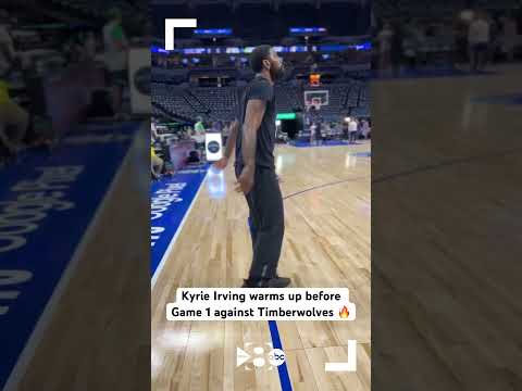Dallas Mavericks vs. Minnesota Timberwolves | Kyrie Irving warms up before Game 1