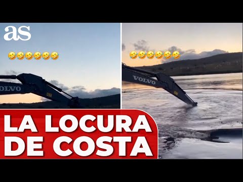 La ÚLTIMA locura de DIEGO COSTA con su amigo y una EXCAVADORA de por medio