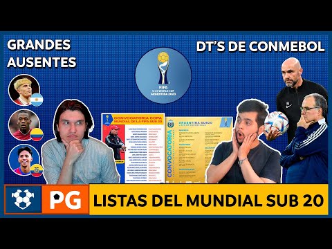 LOS DT'S DE CONMEBOL (CASI TODOS ARGENTINOS)LISTAS DEL MUNDIAL SUB 20 ¿QUIÉN FALTÓ? 3X16