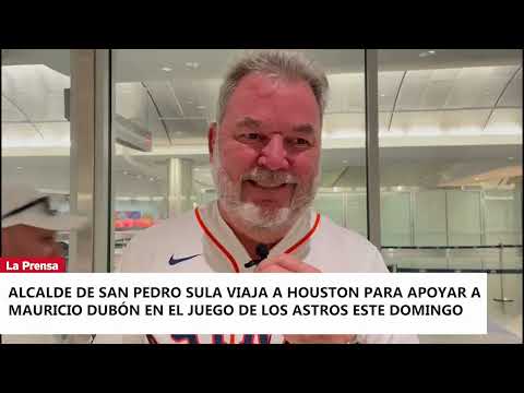 Alcalde de San Pedro Sula viaja a Houston para apoyar a Mauricio Dubón en el juego de los Astros