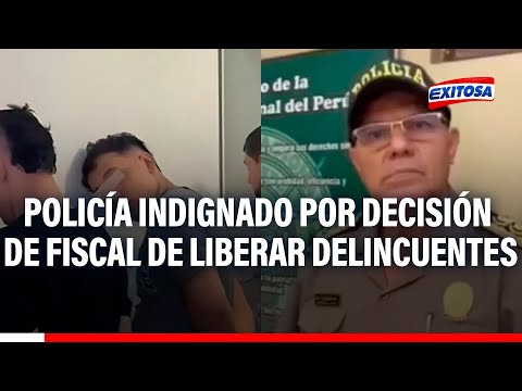 Jefe policial de Lima Sur indignado tras orden de fiscal de liberar a delincuentes
