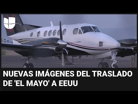 Revelan nuevas imágenes de la avioneta en la que Joaquín Guzmán López y 'El Mayo' llegaron a EEUU