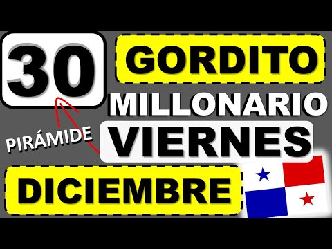 Piramide Suerte Gordito Zodiaco Millonario Viernes 30 Diciembre 2022 Decenas Loteria Nacional Panama