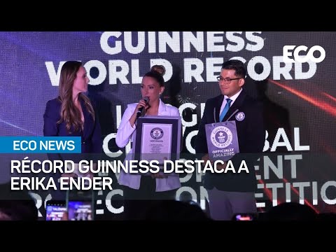 Erika Ender recibió Récord Guinness por 'Talenpro' | #EcoNews