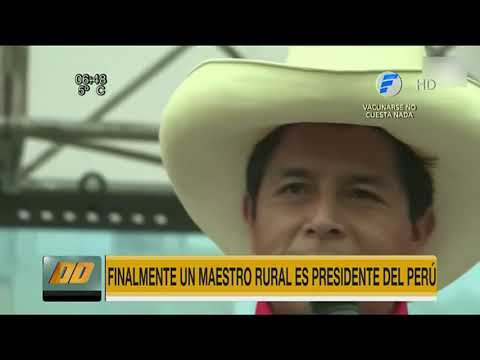 Pedro Castillo es nuevo presidente de Perú