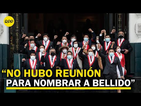 Vocero de Perú Libre: “Bancada no tenía conocimiento del nombramiento de Guido Bellido”