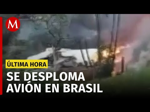 Se desploma avión con 62 pasajeros en São Paulo, Brasil