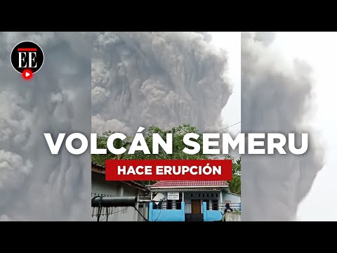 El volcán Semeru en Indonesia hace erupción y cubre de ceniza varias poblaciones | El Espectador