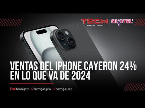 VENTAS DEL iPhone CAYERON 24% EN LO QUE VA DE 2024