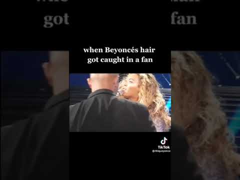 Recordemos cuando #beyonce se le queda el cabello enredado en el ventilador durante un concierto