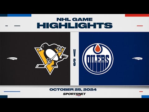 NHL Highlights | Penguins vs. Oilers - October 25, 2024