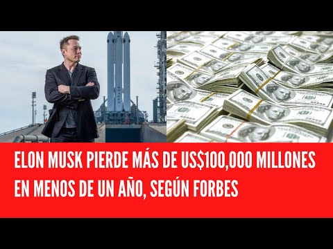 ELON MUSK PIERDE MÁS DE US$100,000 MILLONES EN MENOS DE UN AÑO, SEGÚN FORBES