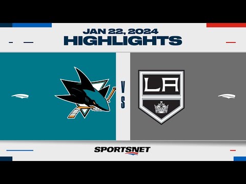 NHL Highlights | Sharks vs. Kings - January 22, 2024