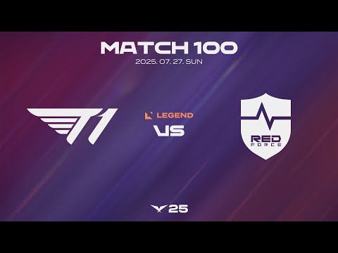 T1 vs NS | 매치 100 하이라이트 | 07.27 | 2025 LCK
