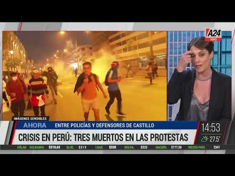 Crisis política en Perú: TRES MUERTOS en las protestas