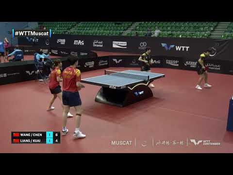 Table Tennis 🥍 Chen Xingtong/Wang Chuqin vs Liang Jingkun/Kuai Man | XD | WTT Contender Muscat 2022 (QF)