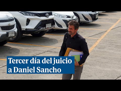 Los padres y el abogado de Daniel Sancho llegan al tribunal en el tercer día del juicio