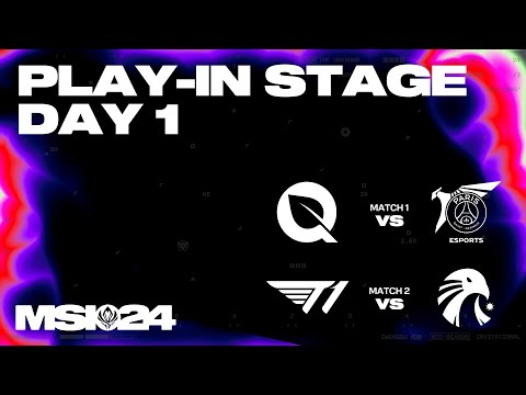 FLY vs PSG - T1 vs EST | 플레이-인 Day 1 | 2024 MSI