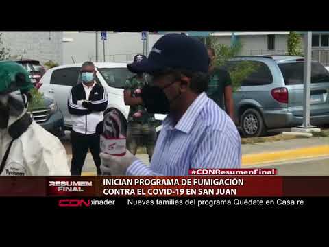 Inician programa de fumigación contra el Covid-19 en San Juan