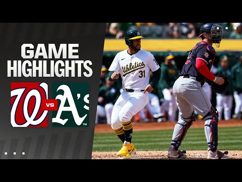 Nationals vs. As Game Highlights (4/14/24) | MLB Highlights