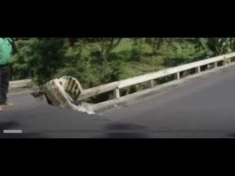 Lluvias provocaron colapso de puente en Escuintla