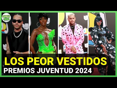 Premios Juventud 2024: Los PEOR VESTIDOS en la ALFOMBRA ROJA