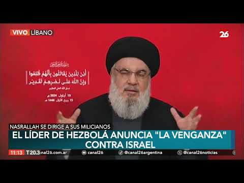 EN VIVO - LÍBANO | El líder de Hezbolá anuncia la venganza contra Israel