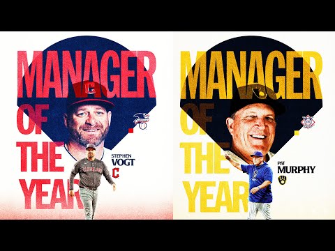 Stephen Vogt, Pat Murphy named 2024 Managers of the Year!