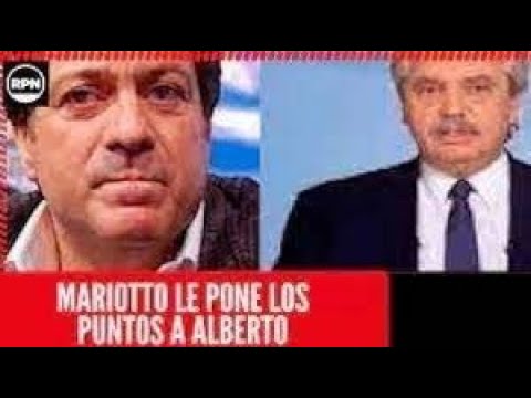 Gabriel Mariotto sin pelos en la lengua destrozo a los medios macristas y le dio cachetazo a Alberto