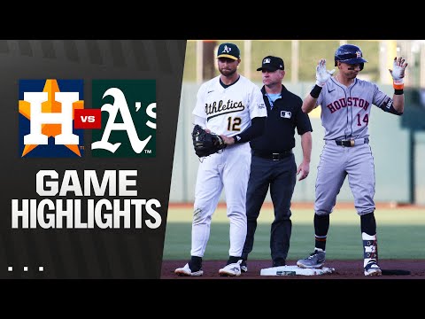 Astros vs. As Game Highlights (6/16/25) | MLB Highlights