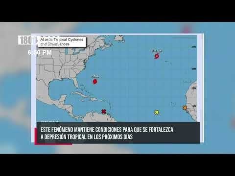 Monitoreo a disturbio atmosférico en el Océano Atlántico - Nicaragua