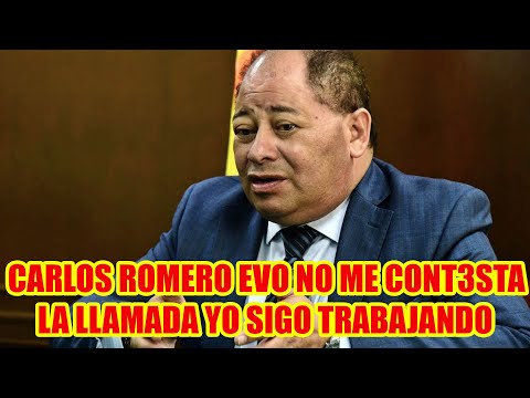 CARLOS ROMERO MENCIONÓ QUE EVO MORALES NO LE CONT3STA LA LLAMADA Y EL MAS-IPSP. SE PUEDE DIVIDIR..